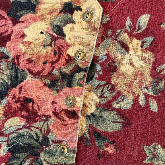 STAMPEDE Vintage Floral Tapestry Vest Size Medium - Picture 3 of 8